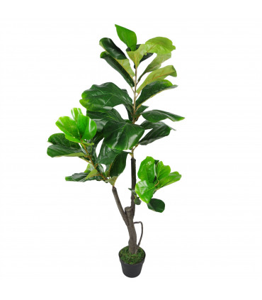 120cm (4ft) Large Artificial Fiddle Fig Tree Ficus Lyrata Plant