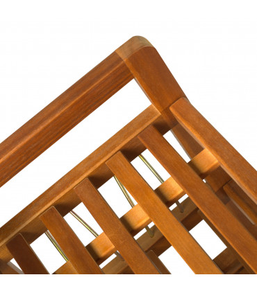 5-Tier Shoe Rack Acacia Wood Shoe Storage Shelf Teak