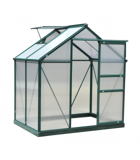 1.9x1.3x2 m Walk-In Mini Greenhouse-Dark Green Frame