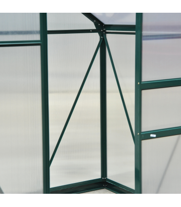 1.9x1.3x2 m Walk-In Mini Greenhouse-Dark Green Frame