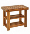 Acacia Wood Shoe Bench,  3-Tier 50x28 x 45 cm