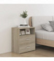 Bed Cabinet Sonoma Oak 50x32x60 cm