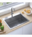 vidaXL Handmade Kitchen Sink Stainless Steel