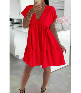 Ladies Italian V Neck Smoke Dress