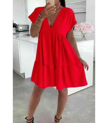 Ladies Italian V Neck Smoke Dress