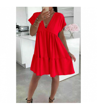 Ladies Italian V Neck Smoke Dress