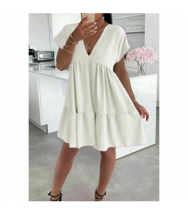 Ladies Italian V Neck Smoke Dress