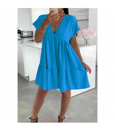 Ladies Italian V Neck Smoke Dress