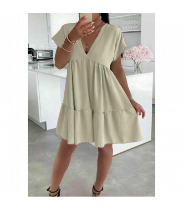 Ladies Italian V Neck Smoke Dress