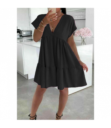 Ladies Italian V Neck Smoke Dress