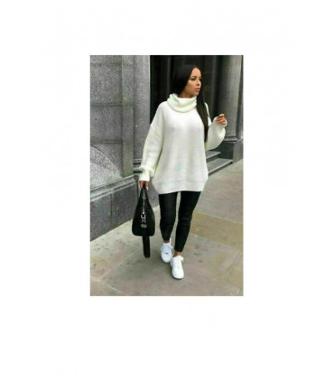 Ladies Polo Knitted Florecent Jumper
