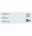 Wall Mounted Magnetic Whiteboard Glass 60x20 cm