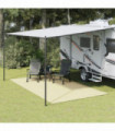 vidaXL Camping Floor Mat Cream 4x2.5 m