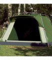vidaXL Camping Tent Cabin 4-Person Green Quick Release