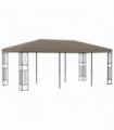 vidaXL Gazebo 6x3 m Taupe Fabric