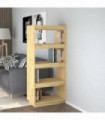 Book Cabinet/Room Divider 60x35x135 cm Solid Pinewood
