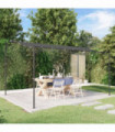 vidaXL Canopy Anthracite 4x3 m 180 g/m² Fabric and Steel