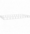 Dog Kennel Silver 50 m² Steel