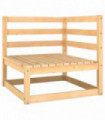Garden Corner Sofa Solid Pinewood