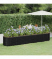 vidaXL Garden Raised Bed Powder-coated Steel 368x80x68 cm Anthracite