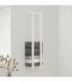 Towel Rack White 23x18x110 cm Solid Wood Pine