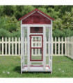 vidaXL Bird House Mocha 91.5x53x170 cm Solid Wood Pine
