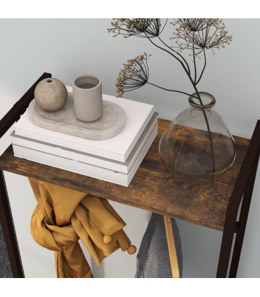 HOMCOM 4-Tier Bookshelf Bookcase with 2 Fabric Drawers for Bedroom Study