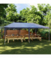 vidaXL Party Tent 4x6 m Blue