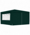 Professional Party Tent with Side Walls 4x4 m Green 90 g/m?