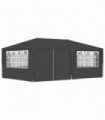 Professional Party Tent with Side Walls 4x6 m Anthracite 90 g/m?