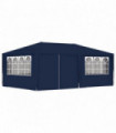 Professional Party Tent with Side Walls 4x6 m Blue 90 g/m?