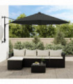 vidaXL Replacement Fabric for Cantilever Umbrella Anthracite 350 cm
