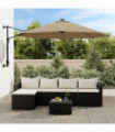 vidaXL Replacement Fabric for Cantilever Umbrella Taupe 350 cm