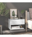 Wall-mounted Bedside Cabinet White