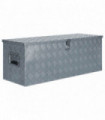 vidaXL Aluminium Box 110.5x38.5x40 cm Silver