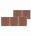 Garden Fence WPC 872x186 cm Brown
