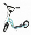 HOMCOM Kids Stunt Scooter with 12" Rubber Wheels, Adjustable Handlebar, Blue