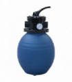 vidaXL Pool Sand Filter with 4 Position Valve Blue 300 mm