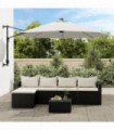 vidaXL Replacement Fabric for Cantilever Umbrella Sand White 350 cm