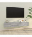 Wall TV Cabinets 2 pcs Grey Sonoma 100x30x30 cm Engineered Wood