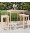 5 Piece Garden Bar Set Solid Wood Pine