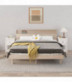 Bedside Cabinets 2 pcs White 40x35x61.5 cm Solid Wood Pine
