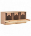 Chicken Laying Nest 3 Compartments 96x40x45 cm Solid Pine Wood