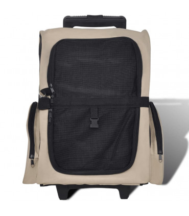 Foldable Multipurpose Pet Trolley Beige
