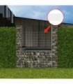 Gabion Basket U-Shape Galvanised Steel 160x20x150 cm