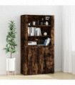 vidaXL Highboard Smoked Oak Engineered Wood