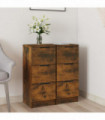 Sideboards 2 pcs Smoked Oak 30x30x70 cm Engineered Wood