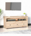 TV Cabinet 114x35x52 cm Solid Wood Pine