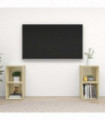 TV Cabinets 2 pcs Sonoma Oak 72x35x36.5 cm Engineered Wood