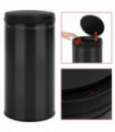 vidaXL Automatic Sensor Dustbin 70 L Carbon Steel Black
